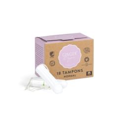 GINGER ORGANIC Tampony bez aplikatora normal 18szt