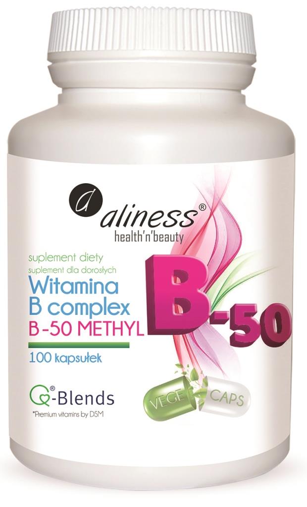 Witamina B Complex B-50 Methyl 100 kapsułek